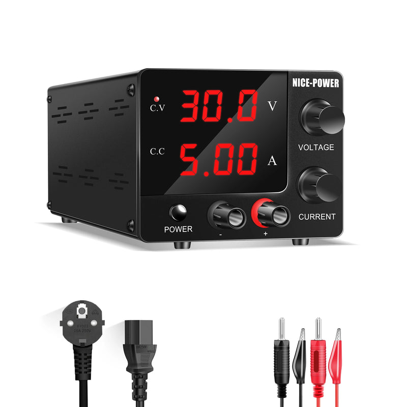 Fonte de alimentação de bancada regulada por CC USB KUAIQU, regulador de tensão ajustável de laboratório de 30 V, 10 A, 5 A, estabilizador de 60 V e 5 A, fonte de alimentação com interruptor