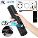 Bomba de ar portátil E-ACE para carro, com bateria de 6000mAh, 12V e 150PSI, sem fio/com fio, para pneus de bicicleta, bolas e motos.