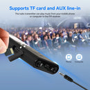 Sistema de áudio sem fio Retekess para guias turísticos: Transmissor FM FT11, Receptor de rádio FM PR13, Ideal para guias turísticos, conferências, igrejas e treinamento para Hajj.