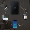 Interruptor Inteligente Tuya Compatível Alexa, Smart Switch com Neutro, APP e WiFi por Toque,