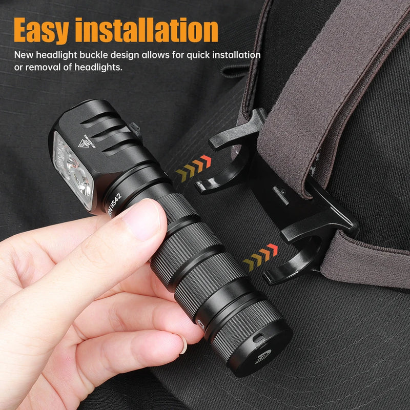 Lanterna de cabeça SOFIRN HS42 2100lm 18650 EDC USB C recarregável com banco de energia Lanterna LED SST40 com magnético para camping