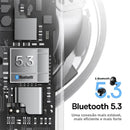 Fone De Ouvido Baseus Sem Fio Bowie E20 Bluetooth 5.3 a Prova da Agua IPX5 Alta Duração de Bateria Recarregável