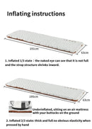 Colchão inflável Naturehike R 5.8 para áreas externas, barraca dobrável portátil, almofada única, ultraleve, para caminhadas, viagem e acampamento