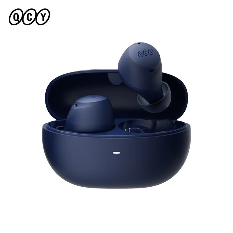 Fones de ouvido sem fio QCY HT07 ANC com cancelamento de ruído de 40 dB TWS, 6 microfones, chamada AI HD, Bluetooth 5.2, reprodução de 32 horas