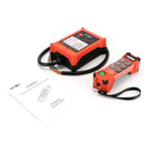 Controle remoto industrial HENJEL H106 com 6 botões para guincho hidráulico, à prova d'água.