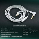 Fones de ouvido Kinera Celest Wyvern pretos com cabo e microfone, envio de IEMs brasileiros, fones de ouvido com fio Hi-Fi para jogos, para presente