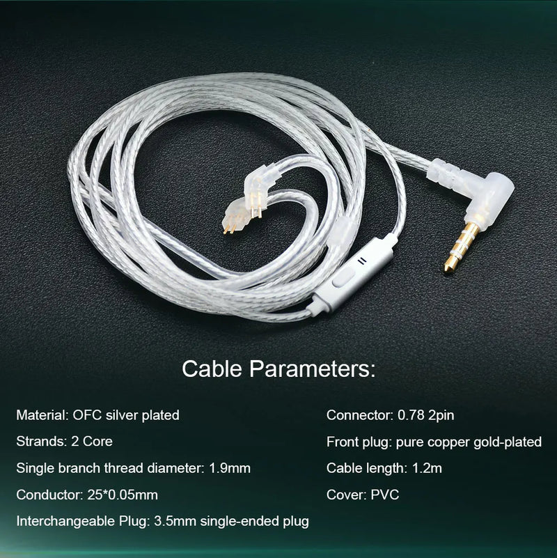 Fones de ouvido Kinera Celest Wyvern pretos com cabo e microfone, envio de IEMs brasileiros, fones de ouvido com fio Hi-Fi para jogos, para presente