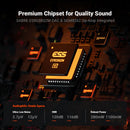Fosi Audio SK02 Amplificador de Fone de Ouvido USB Hi-Fi Mini DAC USB para Fones de Ouvido Balanceados de 3,5 mm e 4,4 mm com Suporte a DSD