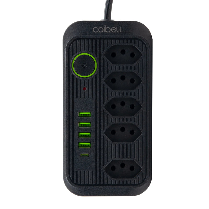 Filtro de Linha extensão com Tomada, universal, USB e Tipo C