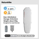 Colchão inflável Naturehike R 5.8 para áreas externas, barraca dobrável portátil, almofada única, ultraleve, para caminhadas, viagem e acampamento