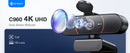 Webcam 4K com tripé EMEET USB para computador, com foco automático e microfones para streaming, compatível com Zoom/Teams/OBS/PC/Mac/Laptop.