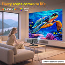 Projetor XIWBSY 4K, 40000 lúmens, Android, Luz do Dia, Foco Automático, 2000 ANSI, WiFi 6, BT 5.3, Vídeo, Home Cinema, Projetor LED para Ambientes Externos