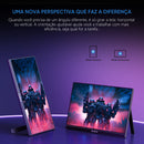 Monitor Gamer ARZOPA de 16,1 polegadas, 100% sRGB, 144Hz, Portátil, para Laptop, com Porta USB-C e Mini HDMI, Compatível com PS4/5, Steam Deck, Switch, PC e Mac.
