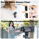 Microfone Ulanzi A100 para Smartphones, Microfone de Lapela Sem Fio para iPhone 16, 15, 12, Xiaomi, Samsung, Dji Action 5, 4, 3, 2, OSMO Pocket 3, SONY