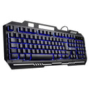 KEYBOARD GAMER SHIELD ABNT2 MULTIMIDIA LED BLUE 1.8 METERS USB TOP IN METAL SENSCAO MECANICA - GT600