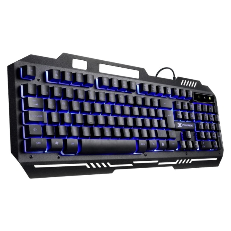 KEYBOARD GAMER SHIELD ABNT2 MULTIMIDIA LED BLUE 1.8 METERS USB TOP IN METAL SENSCAO MECANICA - GT600