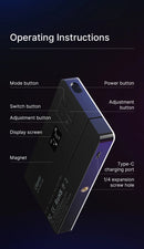 Painel de luz LED RGB Ulanzi LT002, luz de preenchimento de bolso de 7 polegadas, regulável, 2500-9000K, 4000mAh, fotografia para transmissão ao vivo