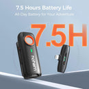 Hohem MIC-01 Microfone de lapela sem fio para iPhone Android Smartphone PC Computador Dispositivos USB-C Gravação de streaming do YouTube