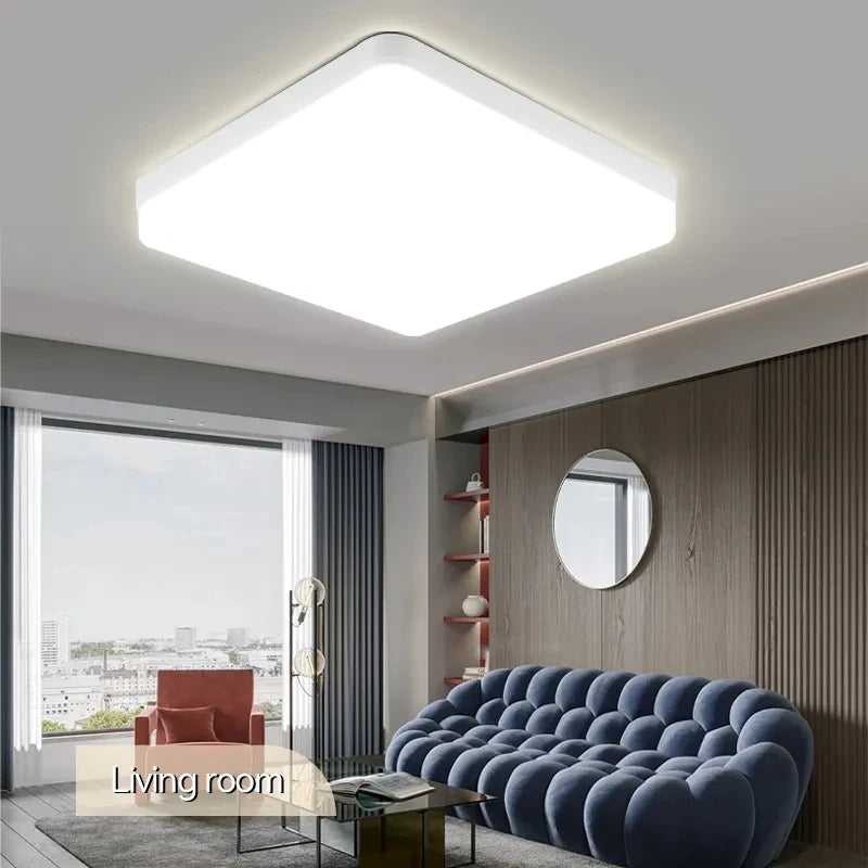 Luminária de teto LED 110V 220V à prova d'água, moderna, 20W/30W/40W/50W para sala de estar, quarto, banheiro e cozinha