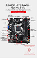 Placa-mãe SZMZ H61 LGA 1155 H61M H61 LGA1155 DDR3 PC Motherboards 1155 mainboard H61
