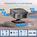 Projetor externo XIWBSY 2025 4K, 40000 lúmens, foco automático, projetor inteligente, vídeo 8K, home theater, Wi-Fi 6, Bluetooth 5.3, projetor portátil.