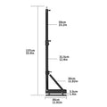 Suporte de braço de projeção de parede pesada de 170 cm e 135 cm para estúdio fotográfico, softbox, luzes estroboscópicas de vídeo