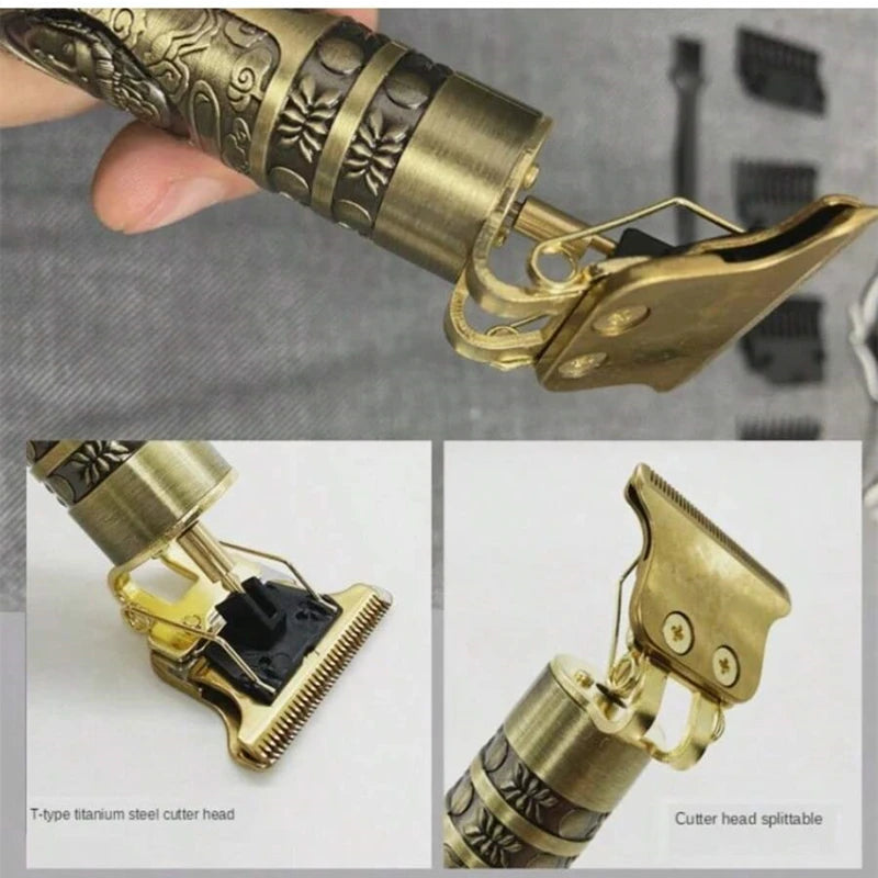 Máquina de barbear masculina, barbeador elétrico de designer, máquina de barbear refinadora de barba, cortador de cabelo