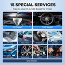 MUCAR BT200/BT200 PRO Ferramenta de Diagnóstico Automotivo Bluetooth com Reset de Óleo, Imobilizador e SAS 15 - Leitor de Códigos OBD2 para Diagnóstico Completo do Sistema