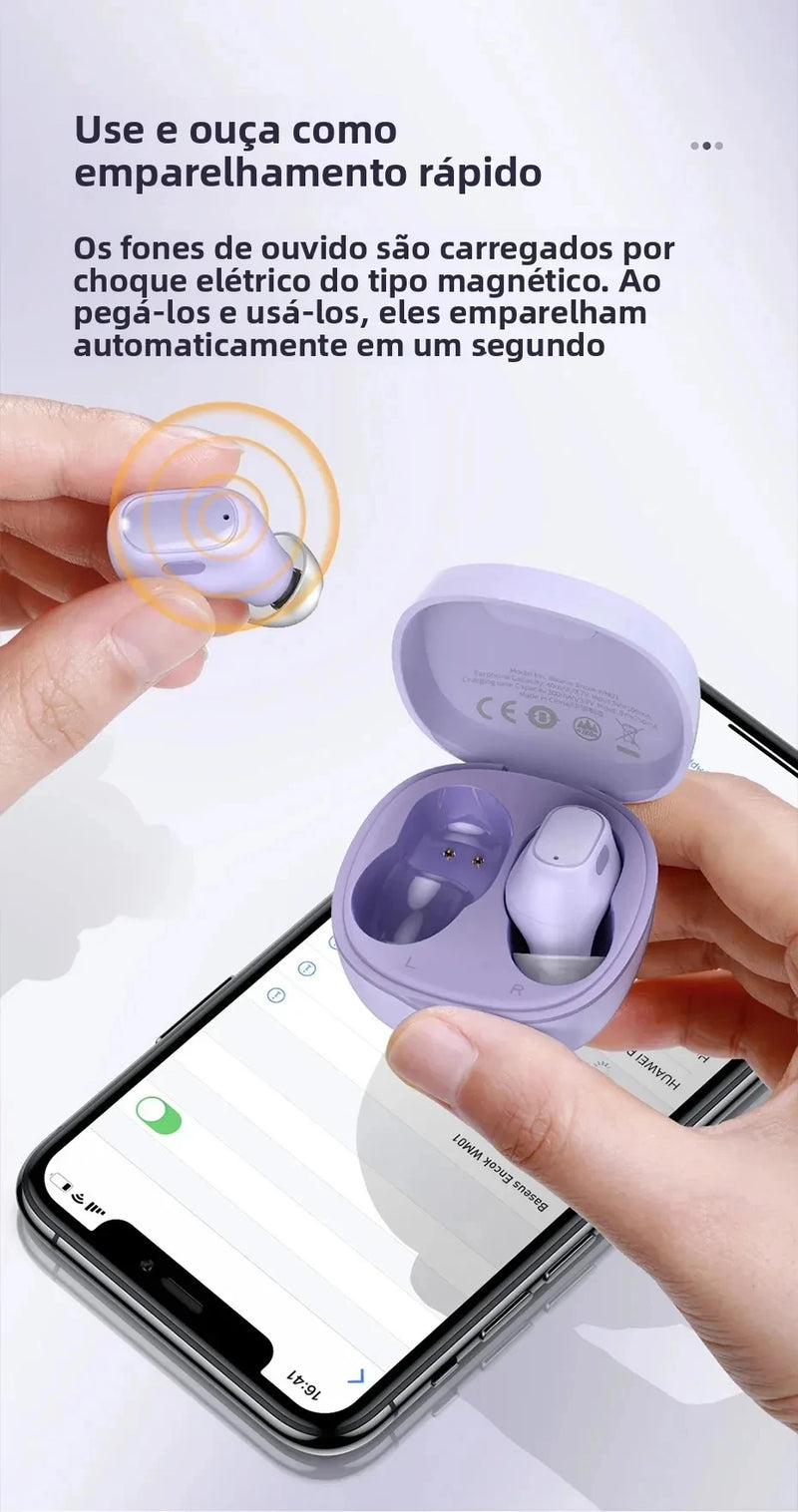 Fone De Ouvido BASEUS Sem Fio Bowie Wm01 Portátil Bluetooth 5.0 25 Horas de Bateria Redução de Ruído ENVIO IMEDIATO