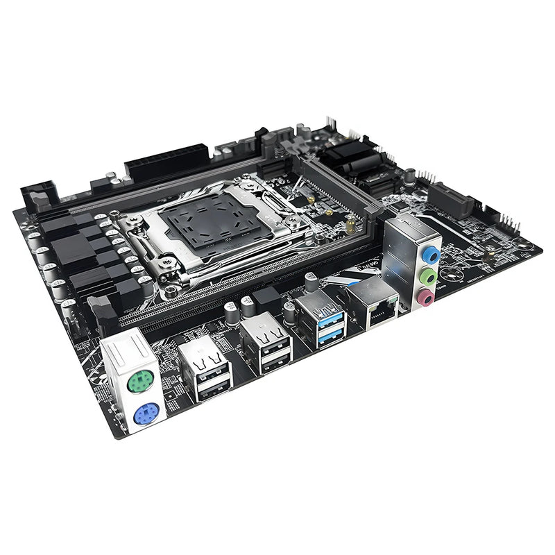 Kit de placa-mãe SOYO X99 com processador Xeon E5 2650 V4 LGA2011-3, 16 GB de RAM DDR4 (1x16 GB) de 2133 MHz e SSD NVMe M.2 SATA para computador desktop.