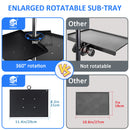 Suporte de tripé para projetor SH - Tripé para laptop com altura ajustável, mesa de apoio para DJ, suporte de mesa para computador ao ar livre para palco ou estúdio