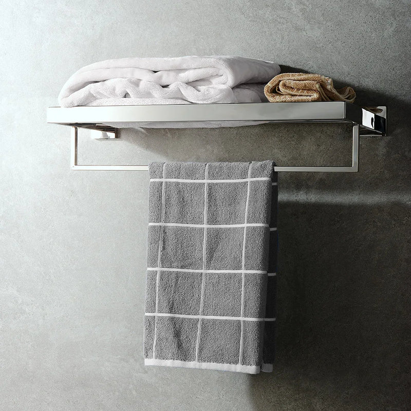 Acessórios para banheiro em aço inoxidável, espelho, cromado, polido, toalheiro, suporte para papel higiênico, barra de toalha, gancho, acessórios para banheiro