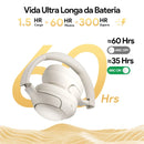 Fones de ouvido sem fio QCY H3 ANC Bluetooth 5.4 com áudio de alta resolução e cancelamento de ruído ativo híbrido de 43 dB 60H