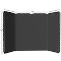 Cenário de tela verde Chromakey grande portátil com suporte para fotografia, sistema de suporte para gravação de vídeo e foto 240x400 cm