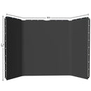 Cenário de tela verde Chromakey grande portátil com suporte para fotografia, sistema de suporte para gravação de vídeo e foto 240x400 cm