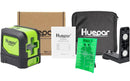 Huepar 2 Linhas Laser Nível Autonivelante (4 graus) Laser de Feixe Verde Vermelho Horizontal e Vertical Linha Cruzada com Base Magnética
