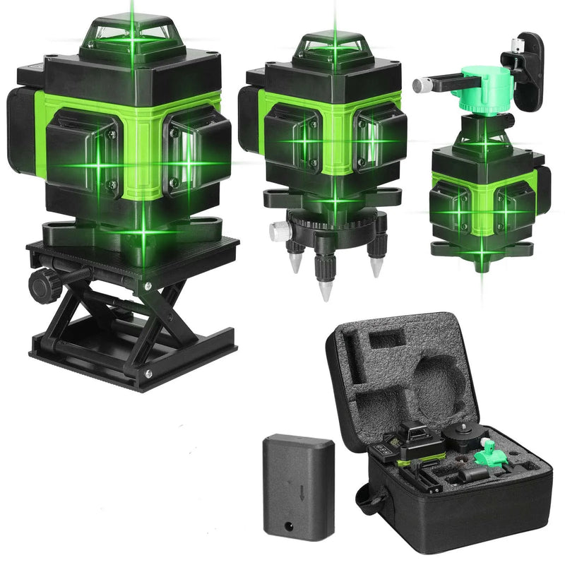 8/12/16 Nível de laser de linha 360 Nível de laser verde Instrumentos ópticos Ferramentas de construção Instrumentos de medição e análise