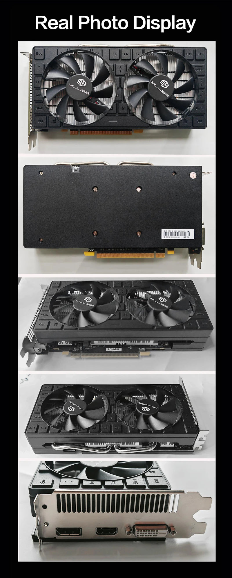 Placa de vídeo AMD RX 580 8GB 2048SP Gaming Graphics Card GDDR5 256Bit PCI Express 3.0 ×16 Radeon GPU para PC (Brasil)