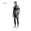 Roupa de mergulho camuflada HOT 3mm, roupa de pesca submarina, mergulho, manga comprida, fissão de neoprene, submersível, para homens, manter aquecido, tops e calças