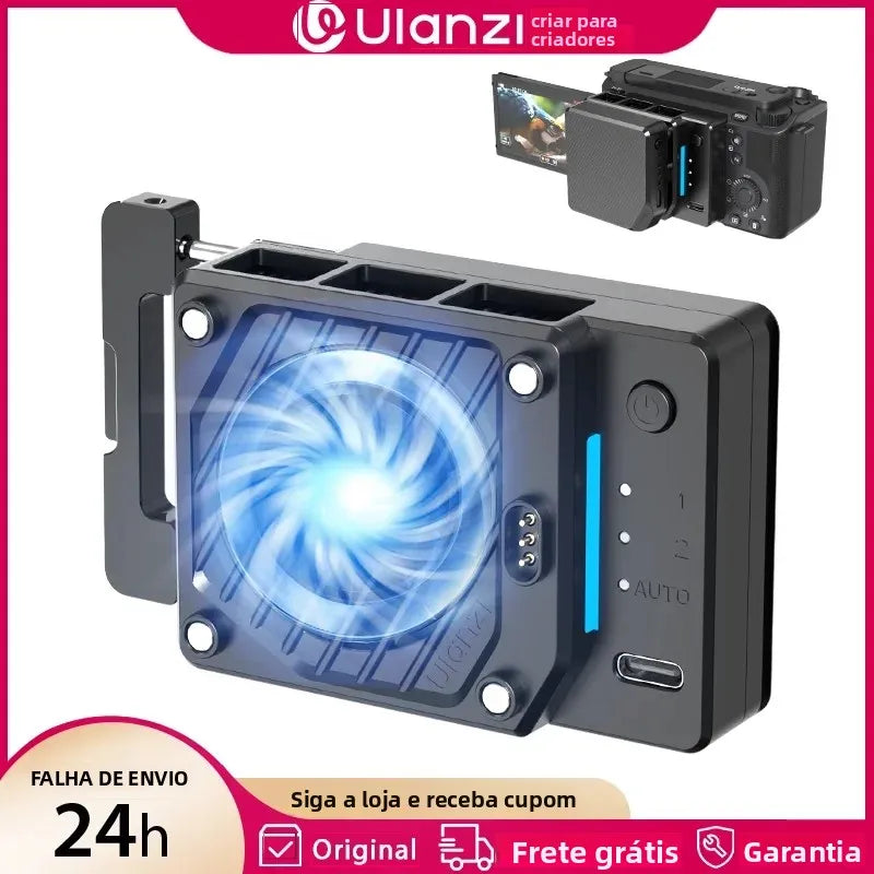 Ulanzi CU01 Termostático Semicondutor Câmera Cooler Ventilador de Refrigeração Radiador Kit de Gravação 4K Dissipador de Calor para Sony Canon Nikon