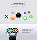 AURAIF ELLA 4: Smartwatch feminino com múltiplos modos esportivos, chamadas via Bluetooth e mostradores personalizáveis.