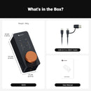 Fosi Audio SK02 Amplificador de Fone de Ouvido USB Hi-Fi Mini DAC USB para Fones de Ouvido Balanceados de 3,5 mm e 4,4 mm com Suporte a DSD