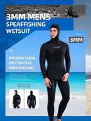 Roupa de mergulho camuflada HOT 3mm, roupa de pesca submarina, mergulho, manga comprida, fissão de neoprene, submersível, para homens, manter aquecido, tops e calças