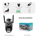 Câmera de segurança Icsee IP sem fio Wi-Fi HD 6MP 4K, ultra HD à prova d'água e prova de poeira