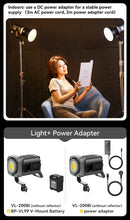 Ulanzi VL-120Bi VL-120C 120W V-Mount COB Luz sem fio Controle por aplicativo 2700K-6500K Luz de vídeo para fotografia de vídeo de esquete