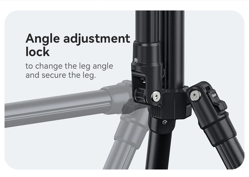 Ulanzi TT43 Tripé portátil ajustável, suporte reversível para luz de preenchimento, caixa macia, luz COB de 40 W com parafuso de 1/4''