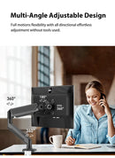 Suporte de mesa para monitor Bewiser de 13" a 32" com capacidade de peso de até 9 kg (19,8 lbs), altura ajustável, rotação de 360°