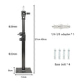 Braço de suporte de parede para estúdio fotográfico, luzes estroboscópicas de vídeo, comprimento máximo de 53,9 polegadas / 137 cm, rotação horizontal e vertical