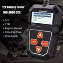 Testador de bateria automotiva KONNWEI KW208 12V 100 a 2000CCA, testador de circuito de partida e carga, aplicador de bateria, ferramentas para bateria de 12 volts