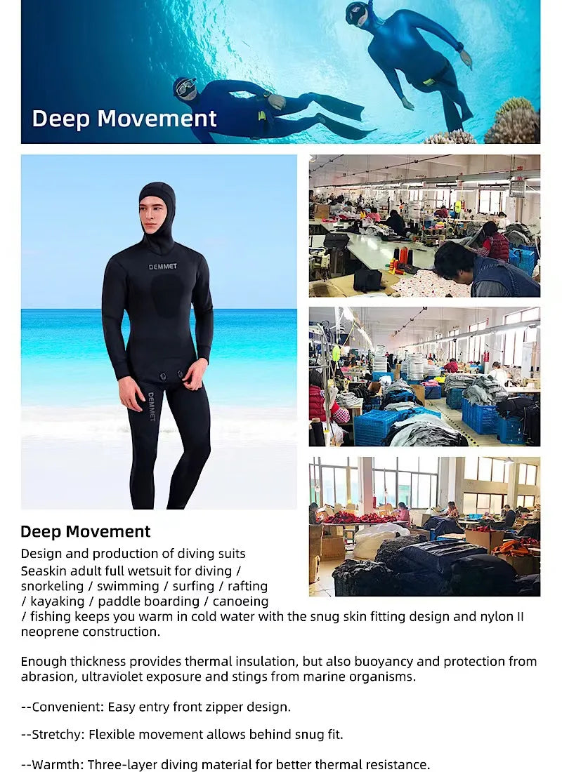 Roupa de mergulho camuflada HOT 3mm, roupa de pesca submarina, mergulho, manga comprida, fissão de neoprene, submersível, para homens, manter aquecido, tops e calças